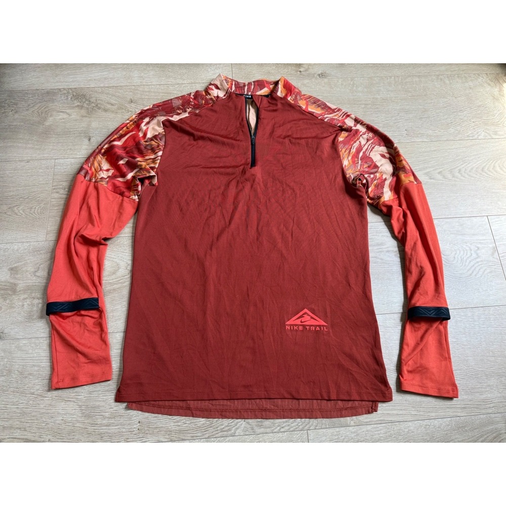 EUC Nike Dry Fit Trail Element ACG Long Sleeve T-Shirt Mens athletic stretch S